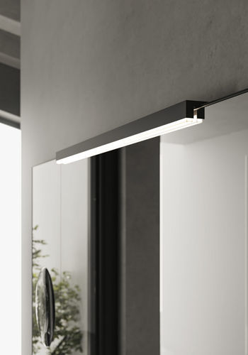 Contemporary wall light - LOGICA - IDEAGROUP - indoor / brushed metal / ring-shaped