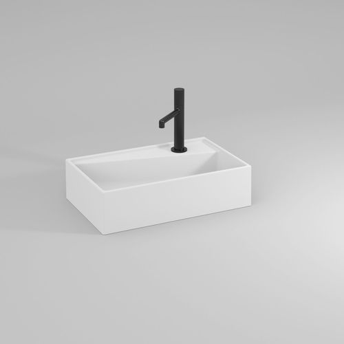 Countertop wash basin - LAM 45 - IDEAGROUP - ceramic / durable / single