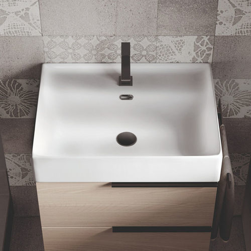 Countertop wash basin - TOUCH - IDEAGROUP - ceramic / durable / single