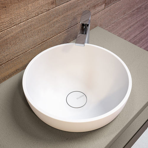 Countertop wash basin - BACINELLA - IDEAGROUP - composite / durable / single