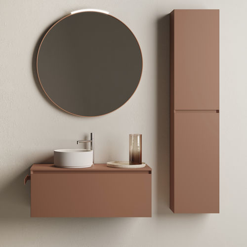 Modern bathroom cabinet - CUBIK 17 - IDEAGROUP - home / wooden / HPL