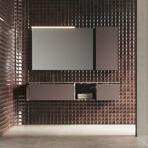 Modern bathroom cabinet - CUBIK 21 - IDEAGROUP - home / wooden / HPL