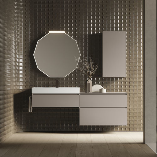 Modern bathroom cabinet - CUBIK 30 - IDEAGROUP - home / wooden / HPL
