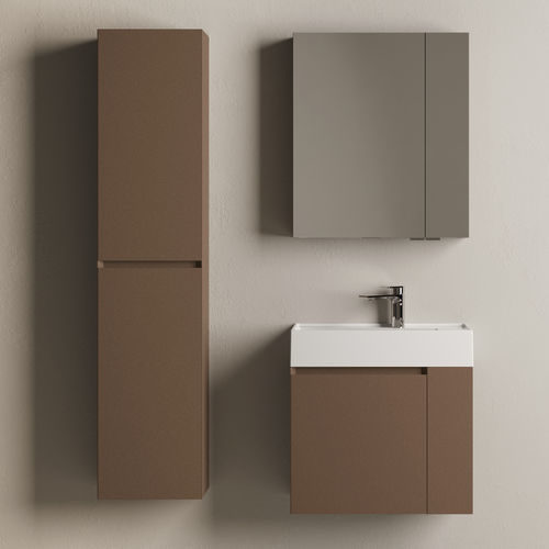 Modern bathroom cabinet - CUBIK 36 - IDEAGROUP - home / wooden / HPL