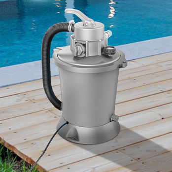 Sand swimming pool filter - JL-P11358FR - POOLSTAR - glass / for public pool