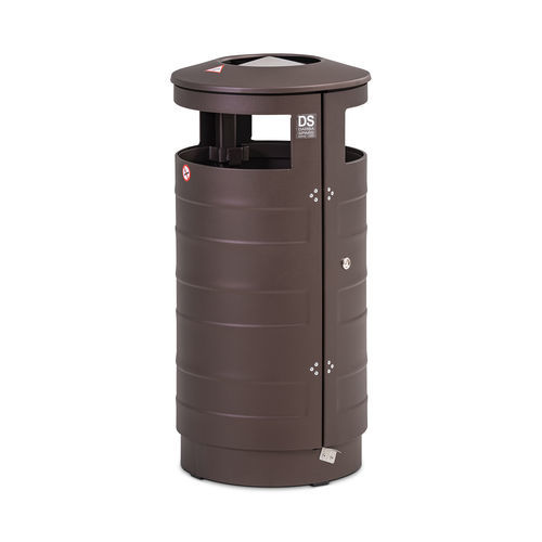 Galvanised steel trash can - AT701 NPF - Darba Spars - steel / sheet steel / painted metal