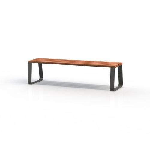Contemporary public bench - KS1900 - Darba Spars - Solid Surface / steel / painted steel