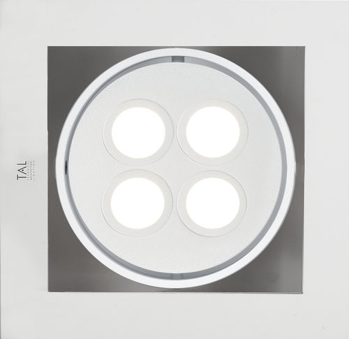 Recessed ceiling spotlight - TOMMY PASCAL - TAL - LED / square / metal