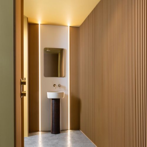 Cover decorative panel - WX204-2600 RIPPLE - Orac Decor® - wall-mounted / impact-resistant / antibacterial