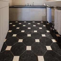 Stone tile - ENOPASSO® - Carrières du Hainaut - aged / patina / kitchen