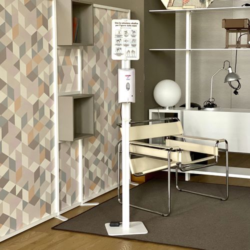 Sanitizer stand - INUNOGEL-A - STUDIO T - automatic / aluminum / commercial