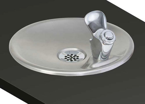 Wall-mounted drinking fountain - A861400Q - Acorn - outdoor / steel