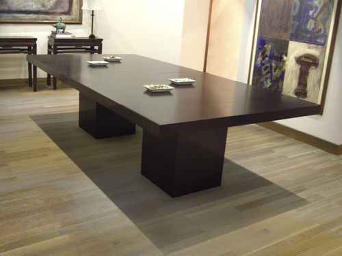 Contemporary boardroom table - CAPELA - GONZALO DE SALAS - oak / rectangular / modular