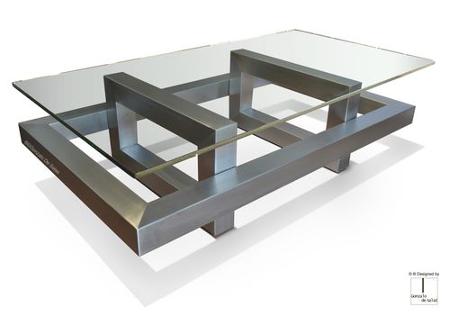 Contemporary coffee table - ELOS - GONZALO DE SALAS - metal / iron / lacquered metal