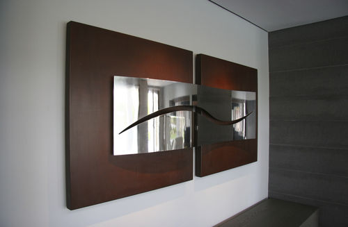Wooden sculpture - RELIEVE ORIGEN - EVOLUCION I - GONZALO DE SALAS - wall