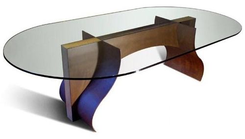 Original design table - LOIRA - GONZALO DE SALAS - beech / oval