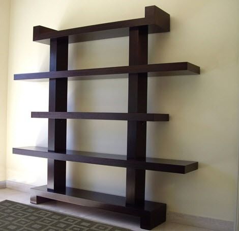 Contemporary shelf - KATAKANA - GONZALO DE SALAS - wooden / black