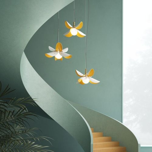 Pendant lamp - Blossom  - Lladró - porcelain / contemporary / corded
