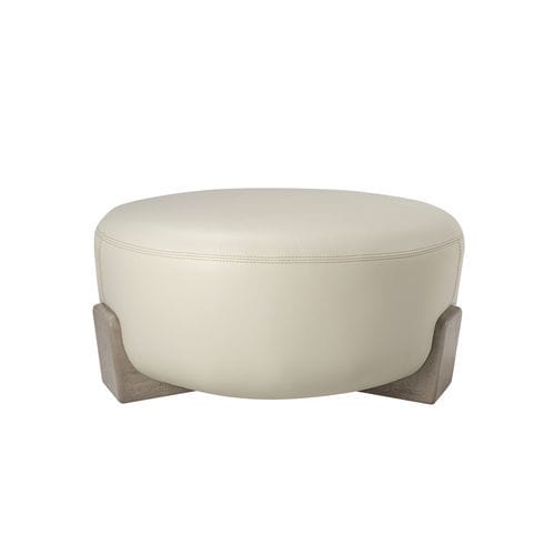 Contemporary ottoman - LUA 100 - Adriana Hoyos - fabric / leather / wooden