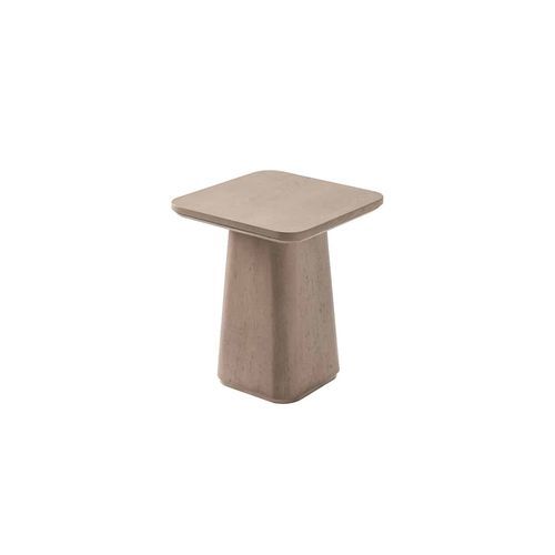 Contemporary side table - GALAPAGOS 300 - Adriana Hoyos - oak / oak base / square