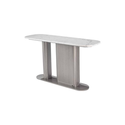 Contemporary sideboard table - GEM 111 - Adriana Hoyos - marble / quartzite / wooden base