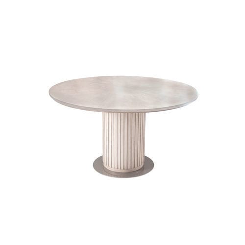 Contemporary dining table - GEM 310 - Adriana Hoyos - wooden / wooden base / metal base