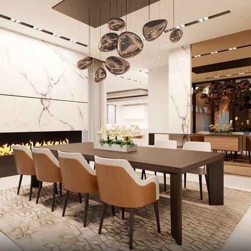 Contemporary dining table - RUMBA 400 - Adriana Hoyos - oak / oak base / rectangular