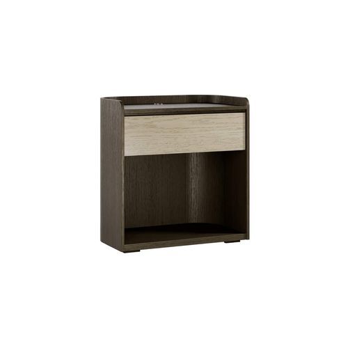 Contemporary bedside table - GALAPAGOS 210 - Adriana Hoyos - wooden / wooden base / rectangular