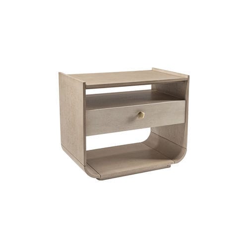Contemporary bedside table - LUA 110 - Adriana Hoyos - wooden / wooden base / rectangular