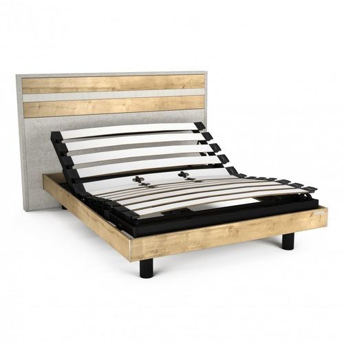 Double mattress support - MONOFLEX - André Renault - slatted / electric / upholstered