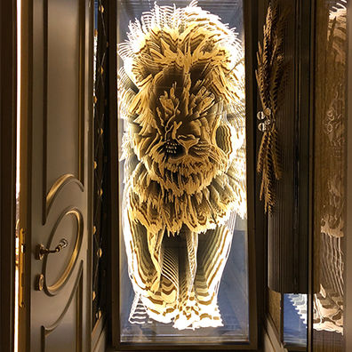 Wall-mounted decorative panel - TEXTURE SUR MESURE - DACRYL® - for interior / backlit / LED