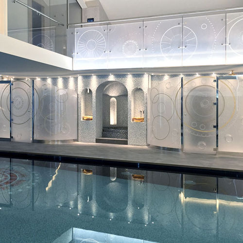 Interior door - MIAMI - F013 - DACRYL® - resin / acrylic / acrylic glass