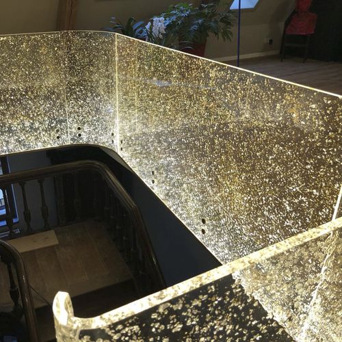 Cover decorative panel - CRISTAL &amp; OR - E027 - DACRYL® - furniture / wall-mounted / for interior