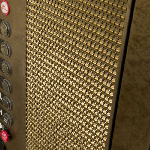 Stainless steel wire mesh - CIRCUIT - Cambridge Architectural Mesh - brass / for interior / for wall