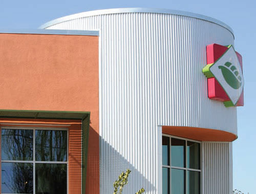 Panel cladding - Custom-Bilt Metals - sheet metal / metal / corrugated