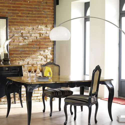 Classic dining chair - MARQUISE - Artcopi - indoor / fabric / wooden base