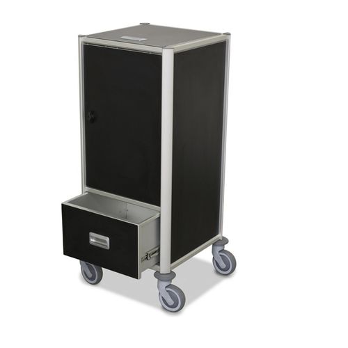 Cleaning trolley - HERMIA - ARIANEL - for hotel / for healthcare facilities / anodized aluminum