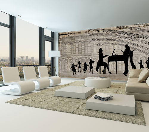 Traditional wallpaper - D221 MOZART 1 - In Création - original design / patterned