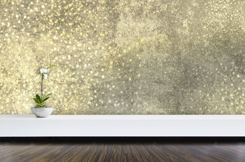 Original design wallpaper - BM179 BEIGE DOREE  - In Création - patterned