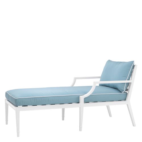 Contemporary chaise longue - VISTA - EICHHOLTZ - fabric / outdoor / waterproof