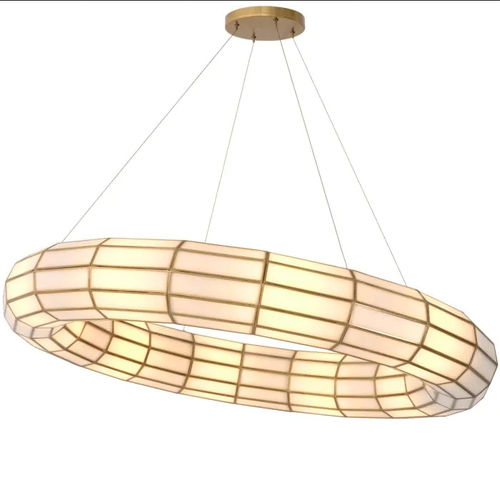 Contemporary chandelier - RONCO - EICHHOLTZ - glass / brass / 10 light