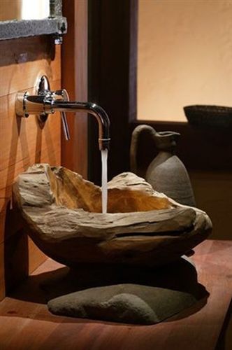 Countertop washbasin - WOOD - SDA Decoration - wooden / with adjustable mirror / oval