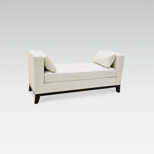 Traditional upholstered bench - CALCUTTA - COLLINET - fabric / for hotel / for restaurant
