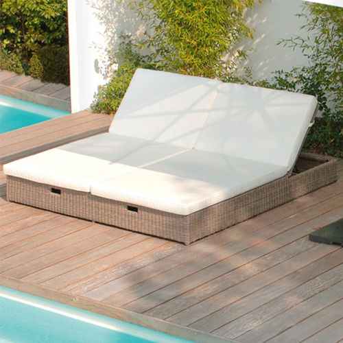 Contemporary sun lounger - PALERMO - BOREK parasols | outdoorfurniture - Sunbrella® / synthetic fiber / garden