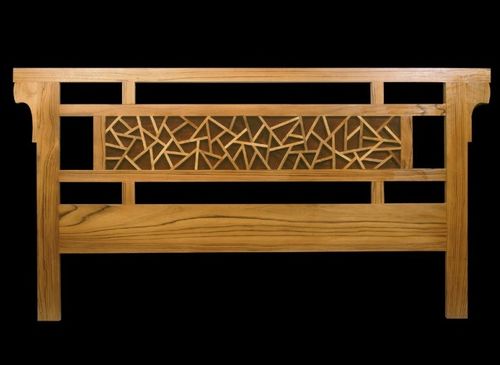 Double bed headboard - MATAHATI - traditional / wooden