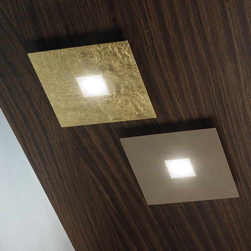 Contemporary ceiling light - DESK 2071/PL27/13 - BRAGA F.LLI s.n.c. - square / metal / LED