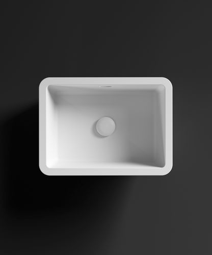 Undercounter washbasin - RCB402 - HI-MACS® - Solid Surface / durable / rectangular