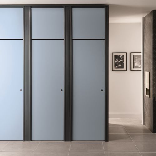 HPL washroom cubicle - CENTURION FULL HEIGHT - Venesta - aluminum / toilet / for public building