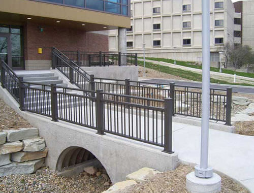 Metal railing - 40907 - Couturier Iron Craft - with bars / outdoor / for stair
