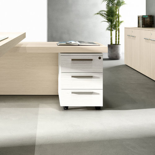 Wooden office unit - CHARISMA 4.0 - Styloffice S.p.a. - 3-drawer / key type